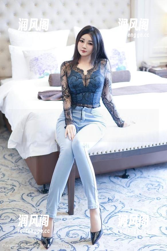 YouMi尤蜜荟-Egg_尤妮丝Egg YouMi尤蜜荟 - Egg_尤妮丝Egg的蕾丝自由,高清美图带你飘